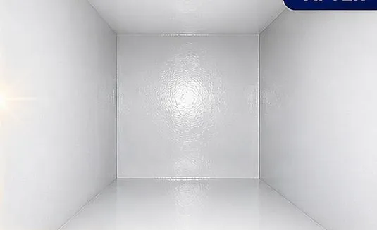 The same tank after Tank-in-Tank relining: smooth white lined walls